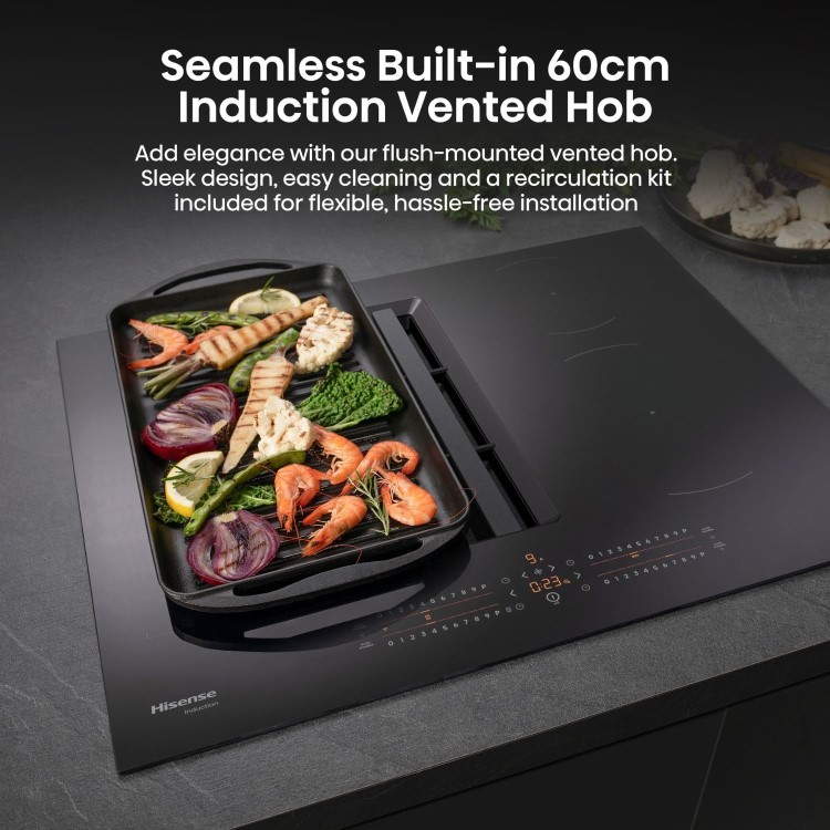 Hisense Hi6 60cm 4 Zone Venting Induction Hob