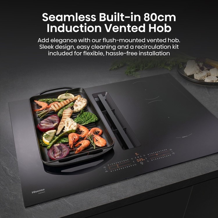 Hisense Hi6 83cm 4 Zone Venting Induction Hob