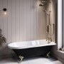 Brushed Brass Traditional Bath Filler - Helston