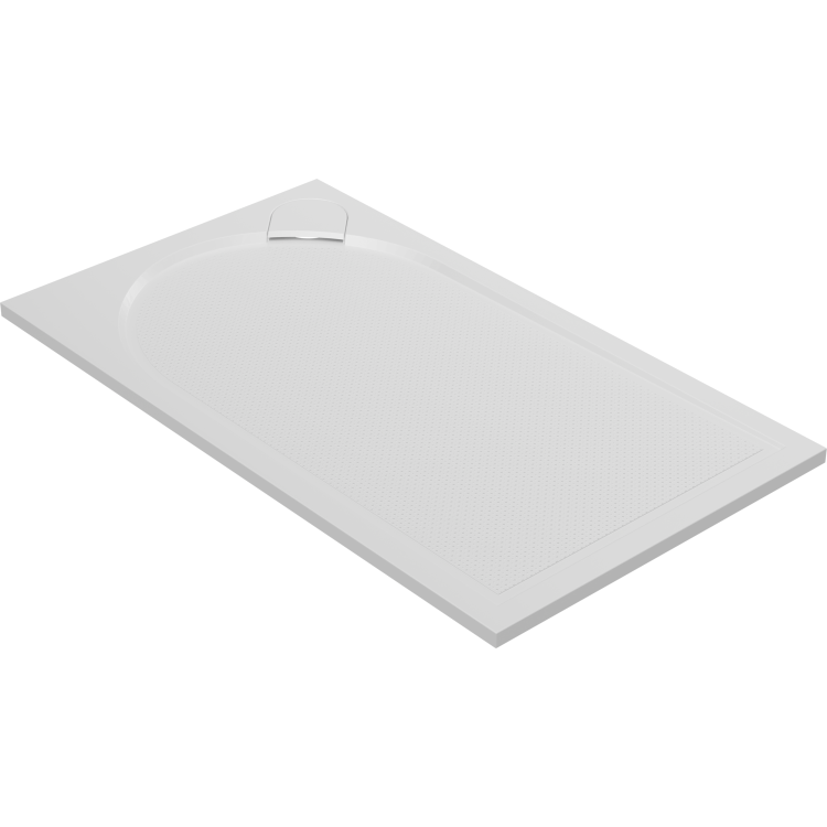 1000x800mm Anti-Slip Rectangular Shower Tray 30mm Low-Profile - Polymarble - Hendra