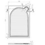 1200x800mm Anti-Slip Rectangular Shower Tray 30mm Low-Profile - Hendra