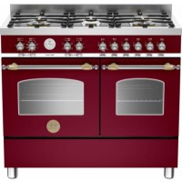 Bertazzoni HER100-6-MFE-D-VIT Heritage 100cm Dual Fuel Range Cooker With 6 Burners And 2 Ovens Matt