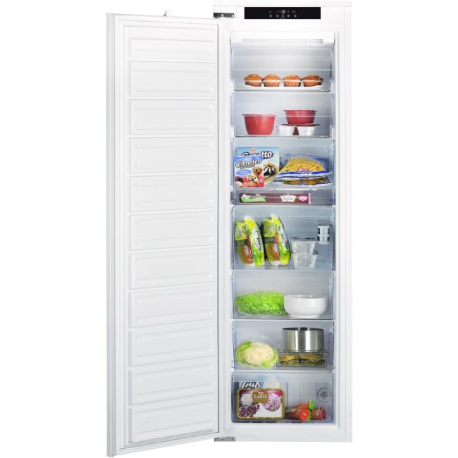 GRADE A2 - Hotpoint HF1801EFAA Day 1 Technology 54cm Wide Frost Free Integrated Upright In-Column Freezer - White
