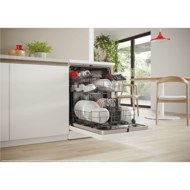 Hoover H-Dish 300 Freestanding Dishwasher - Smart Wi-Fi, C-Rated, White