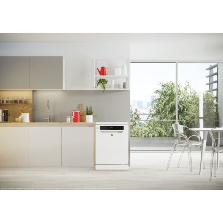 Hoover H-DISH 500 Freestanding Dishwasher - Smart Wi-Fi, B-Rated, White