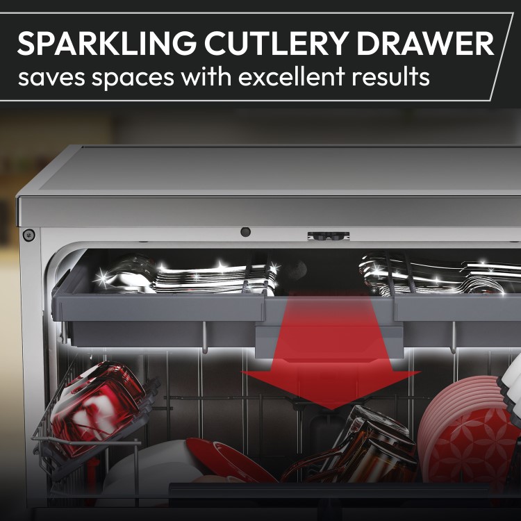 Hoover H-DISH 700 Freestanding Dishwasher - Smart Wi-Fi B-Rated White