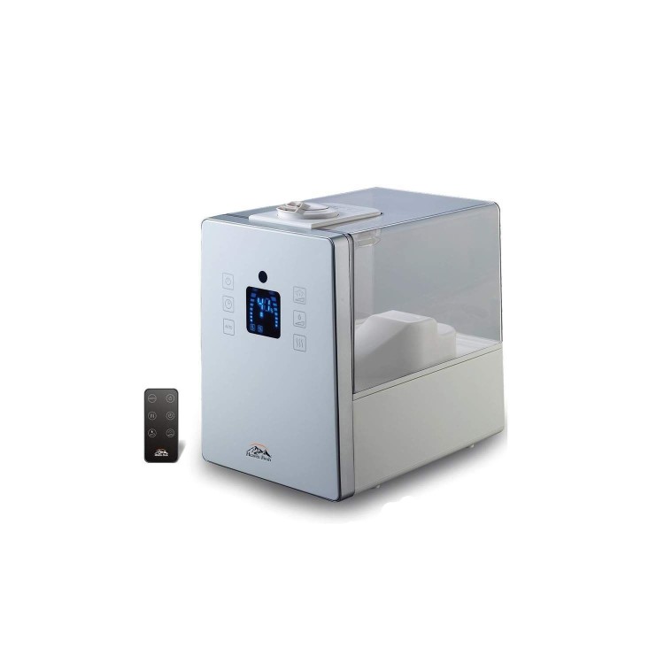 HF 710 White Digital Ultrasonic Cool & Warm Mist Humidifier with Aroma Function
