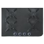 Hoover HF7 Ghisa 75cm 4 Burner Gas-on-glass Hob - Black