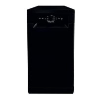 Hotpoint Freestanding Slimline Dishwasher - Black, Quick Wash Hotpoint Freestanding Slimline Dishwasher - Black, Quick Wash
