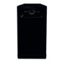 Hotpoint Freestanding Slimline Dishwasher - Black, Quick Wash