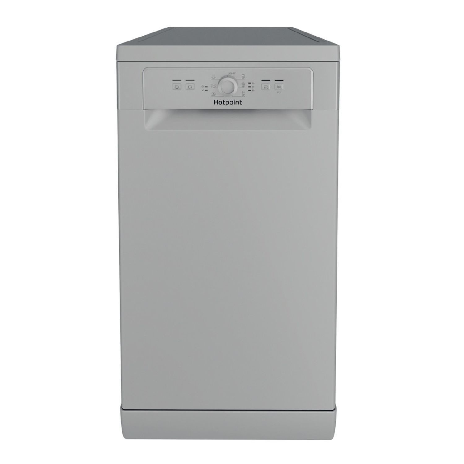 Hotpoint Silver Hf9e1b19suk Freestanding Slimline Dishwasher - Size 59