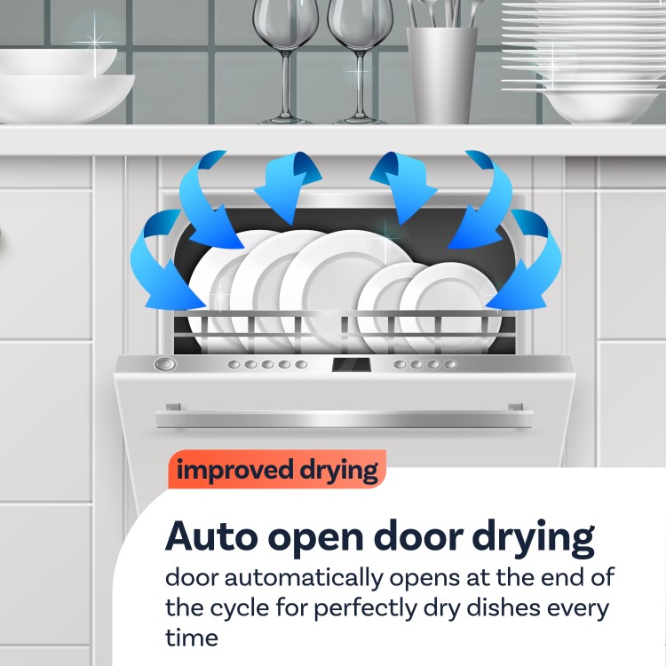 Refurbished Hotpoint HFC3C26WCBUK 14 Place Freestanding Dishwasher Black