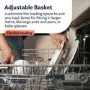 GRADE A2 - Hotpoint Extra Freestanding Dishwasher - ActiveDry Black