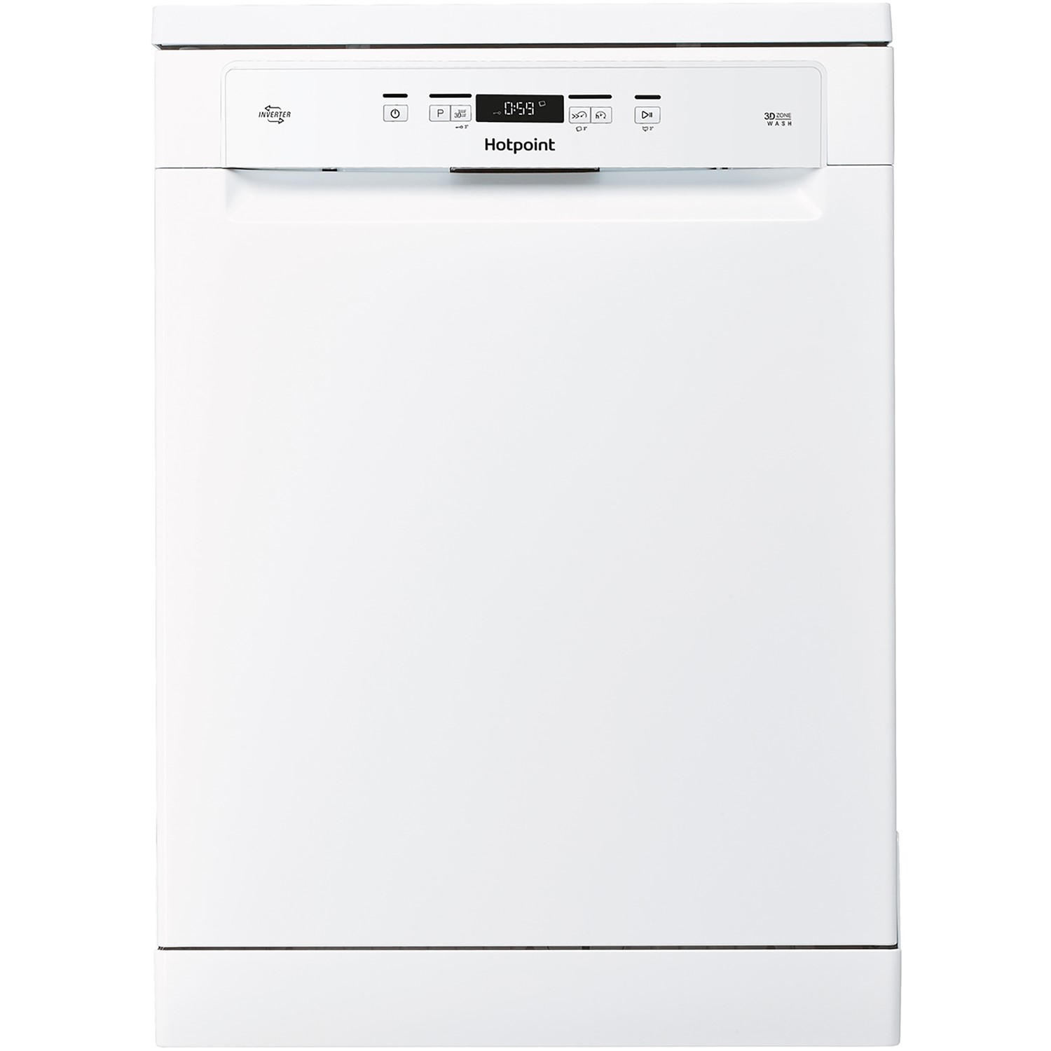 Hotpoint HFC3C26WCUK 3D Zone Wash 14 Place Settings Freestanding Dishwasher - White