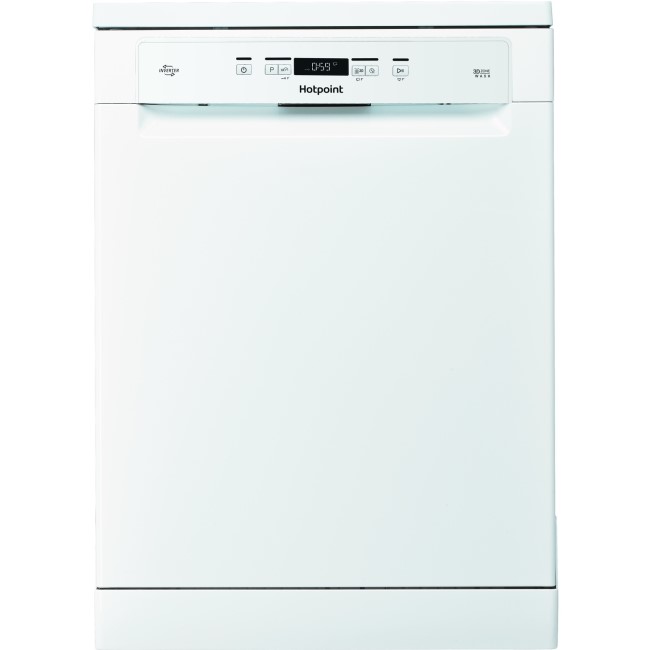 GRADE A1 - Hotpoint HFC3C26W 14 Place Freestanding Dishwasher with Quick Wash - White