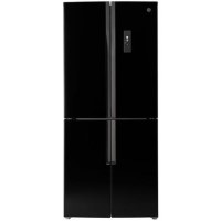 Hoover HFDN180BK Four Door Frost Free American Fridge Freezer - Black