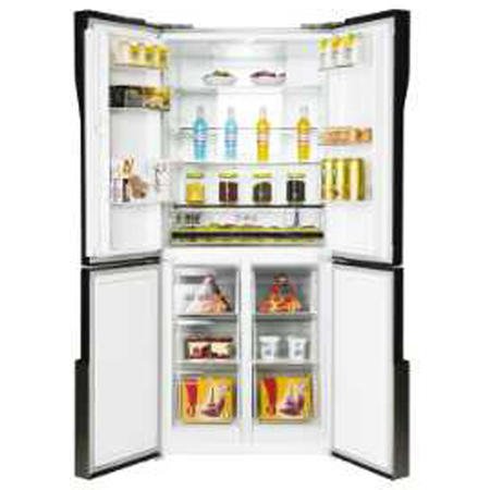 Hoover 422 Litre American Fridge Freezer - Stainless steel