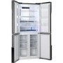 Hoover HFDN180BK Four Door Frost Free American Fridge Freezer - Black
