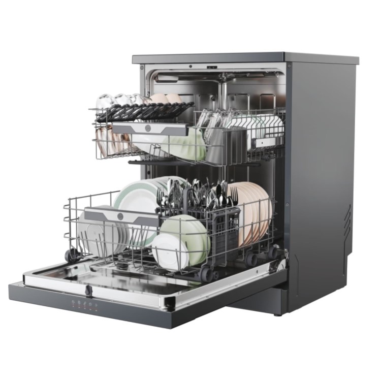 Hoover H-Dish 300 Freestanding Dishwasher - C Rated Graphite