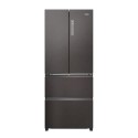 HFR3718ENMD Haier FD 70 Series 3 402 Litre French Style American Fridge Freezer - Dark Inox