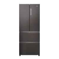 Haier FD 70 Series 3 402 Litre French Style American Fridge Freezer - Dark Inox