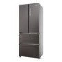 Haier FD 70 Series 3 402 Litre French Style American Fridge Freezer - Dark Inox