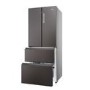 Haier FD 70 Series 3 402 Litre French Style American Fridge Freezer - Dark Inox
