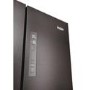 Haier FD 70 Series 3 402 Litre French Style American Fridge Freezer - Dark Inox