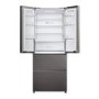 Haier FD 70 Series 3 402 Litre French Style American Fridge Freezer - Dark Inox