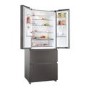 Haier FD 70 Series 3 402 Litre French Style American Fridge Freezer - Dark Inox