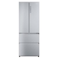 Haier FD 70 Series 5 444 Litre French Style American Fridge Freezer - Platinum Inox Haier FD 70 Series 5 444 Litre French Style American Fridge Freezer - Platinum Inox
