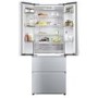 Haier FD 70 Series 5 444 Litre French Style American Fridge Freezer - Platinum Inox