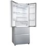 Haier FD 70 Series 5 444 Litre French Style American Fridge Freezer - Platinum Inox