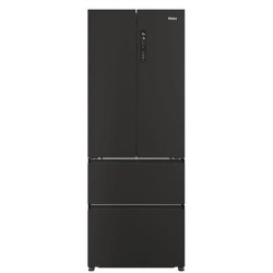 Haier FD 70 Series 5 444 Litre French Style American Fridge Freezer - Black