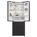 Haier FD 70 Series 5 444 Litre French Style American Fridge Freezer - Black