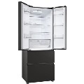 Haier FD 70 Series 5 444 Litre French Style American Fridge Freezer - Black