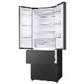 Haier FD 70 Series 5 444 Litre French Style American Fridge Freezer - Black
