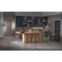 Haier 444 Litre French Style American Fridge Freezer - Platinum Inox