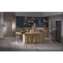 Haier 444 Litre French Style American Fridge Freezer - Platinum Inox