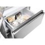 Haier 444 Litre French Style American Fridge Freezer - Platinum Inox