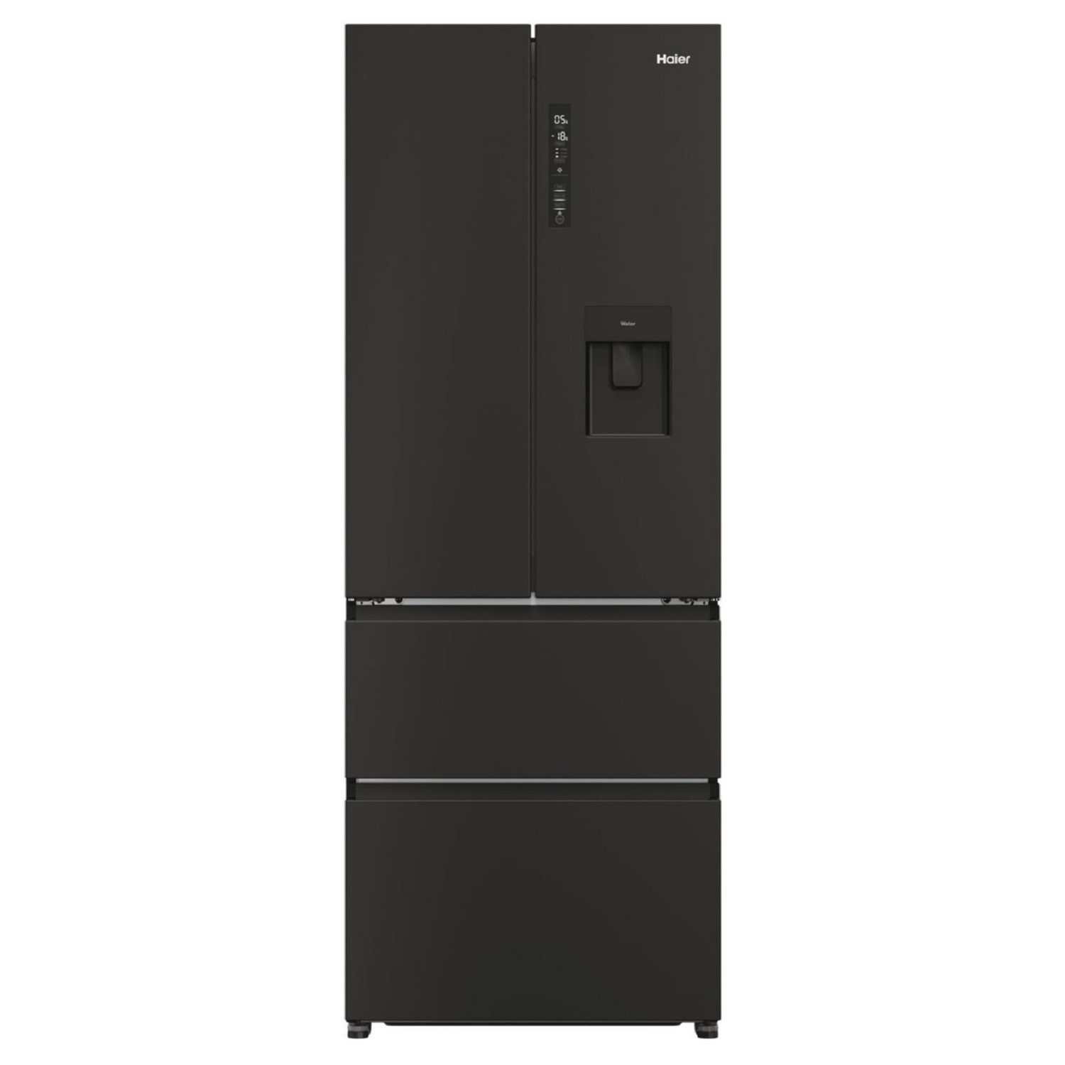 Photos - Fridge Haier FD 70 Series 5 444 Litre French Style American  Freezer - Black 34005178 