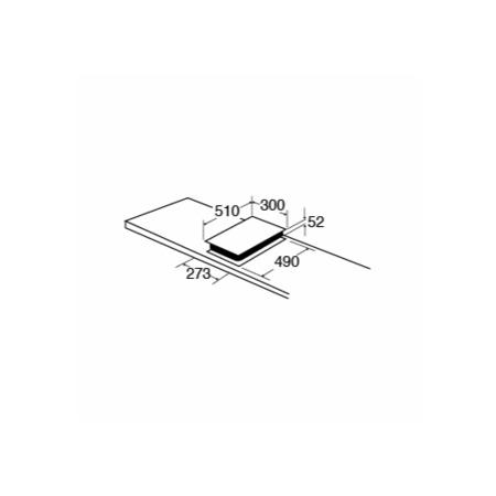 CDA HG3601FR 30cm Domino Single Wok Burner Gas-on-glass Hob Black