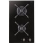 CDA HG3602FR 30cm Domino Two Burner Gas-on-glass Hob Black