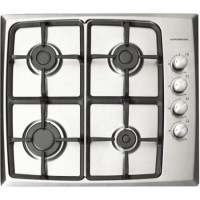 GRADE A2 - Nordmende HG603IX Stainless Steel 60cm Gas Hob with Stainless Steel Knobs - Side Control