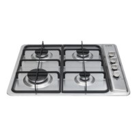 CDA HG6100LSS LPG-ready Four Burner Gas Hob Stainless Steel