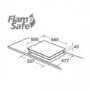 CDA HG6100SS Four Burner Gas Hob With Enamel Pan Stands Stainless Steel