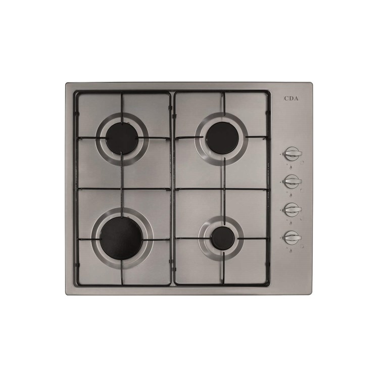 Refurbished CDA HG6150SS 60cm 4 Burner Gas Hob Stainless Steel