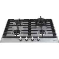 CDA HG6320SS Four Burner Gas Hob With Wok Burner Stainless Steel