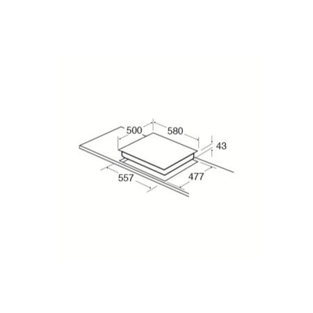 CDA HG6350SS 60cm Four Burner Gas Hob Stainless Steel