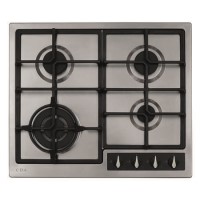 CDA 58cm 4 Burner Gas Hob with Wok Burner - Stainless Steel CDA 58cm 4 Burner Gas Hob with Wok Burner - Stainless Steel